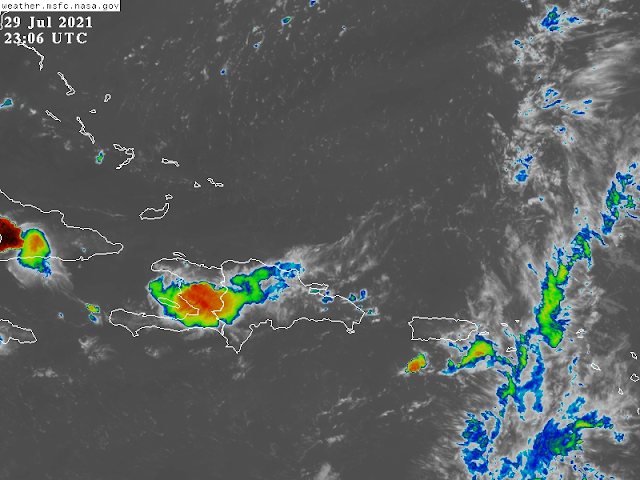 Onda tropical producirá lluvias este viernes en algunas zonas del país