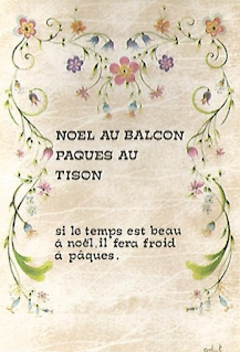 pâques noêl tison