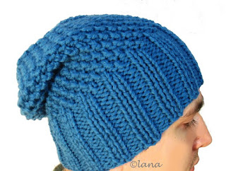 Knitting pattern hat beanie men women 