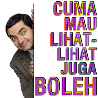 stiker png gambar mr bean