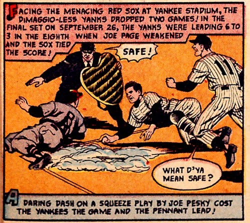 Bully Says: Comics Oughta Be Fun!: Today in Comics History, September 26,  1949: Joe Johnny Pesky slides safely into thick, luxuriously creamy shaving  cream