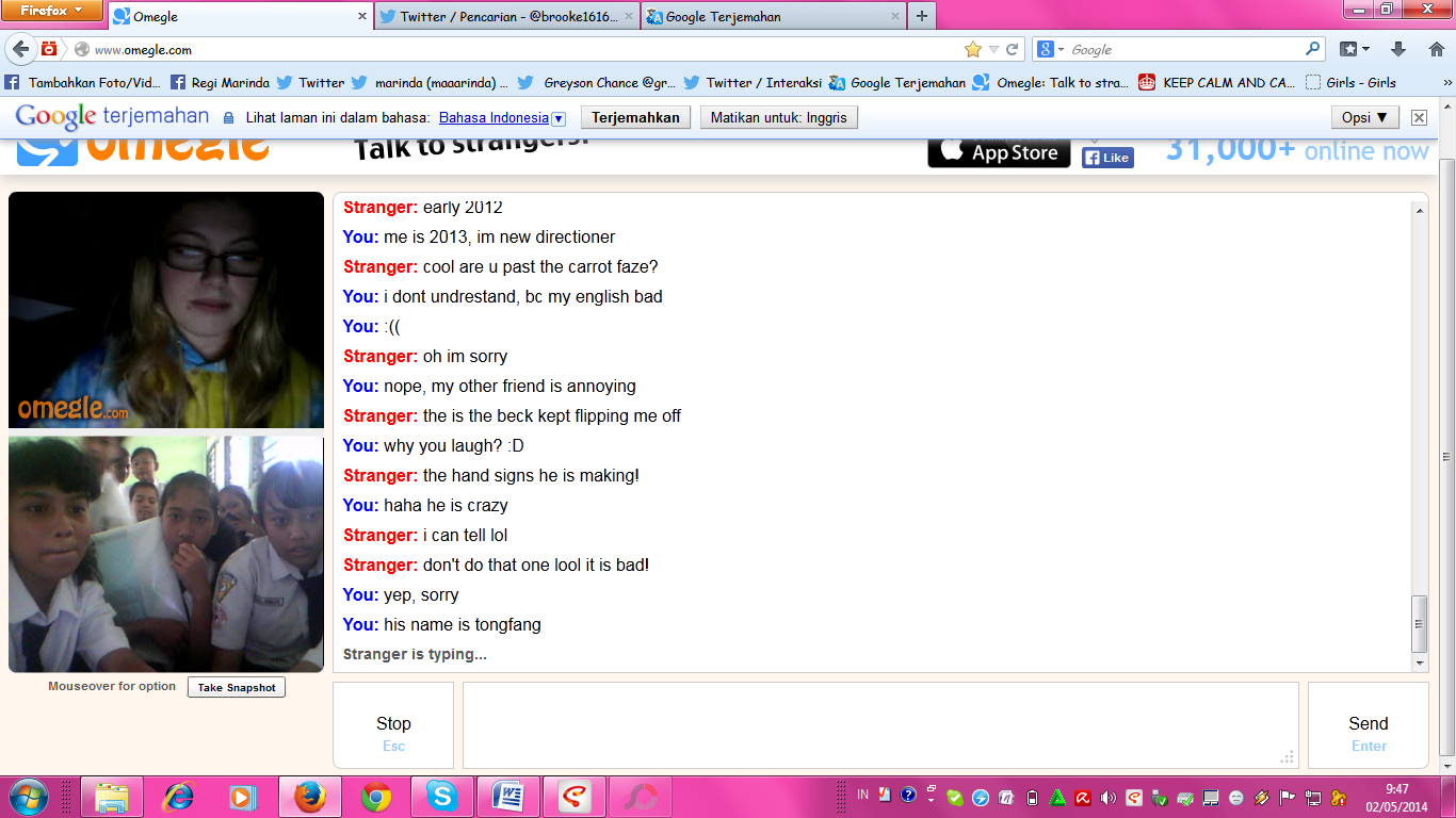 Crazy Fangirl Omegle