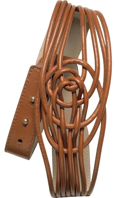 Midwestern Cliche Banana Republic Leather Basketweave Belt