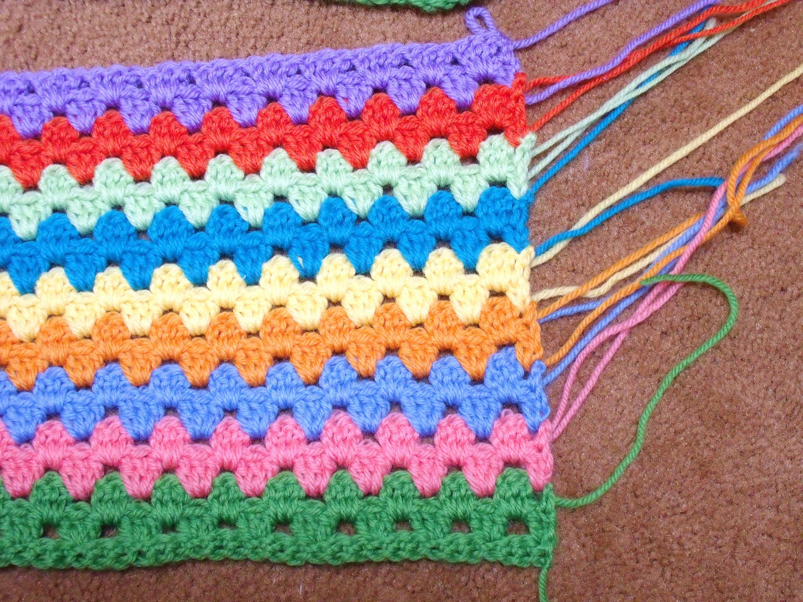 Download Easy Crochet Pattern: Granny Stripe Afghan Tutorial
