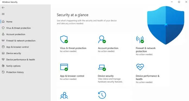 Security Glance Windows 10