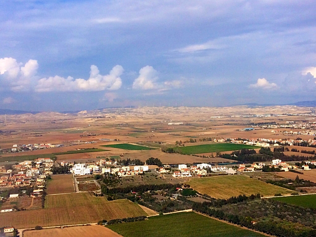 Exploring Cyprus: Airplane View of Cyprus