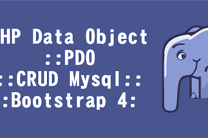 Simple CRUD menggunakan OOP, PDO, Mysql dan Bootstrap 4