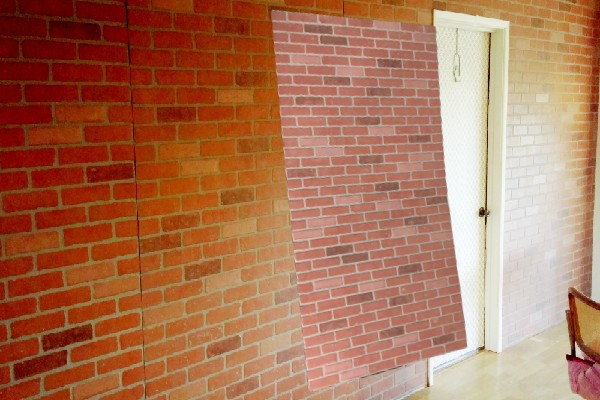 faux brick panels