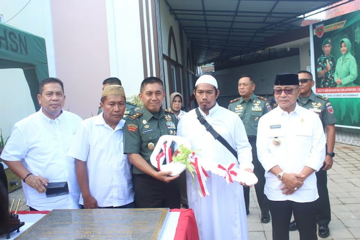 Pangdam XIV/Hasanuddin Resmikan Masjid Nurul Hayati Bonto Marannu Kab. Gowa