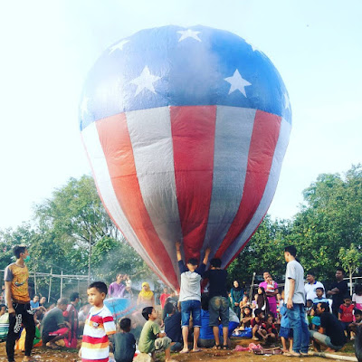 balon kertas motif superhero