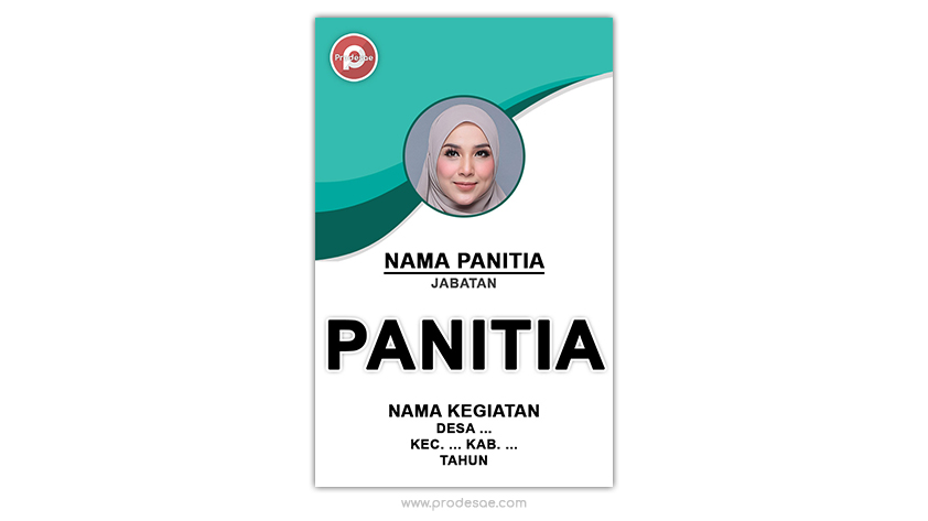 Download Template ID Card Panitia Warna Hijau PSD