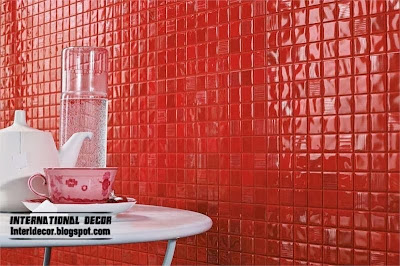 red mosaic tiles for bathroom, wall mosaic tile designs