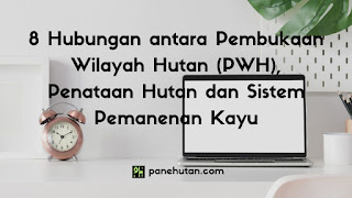 8 Hubungan antara Pembukaan Wilayah Hutan (PWH), Penataan Hutan dan Sistem Pemanenan Kayu