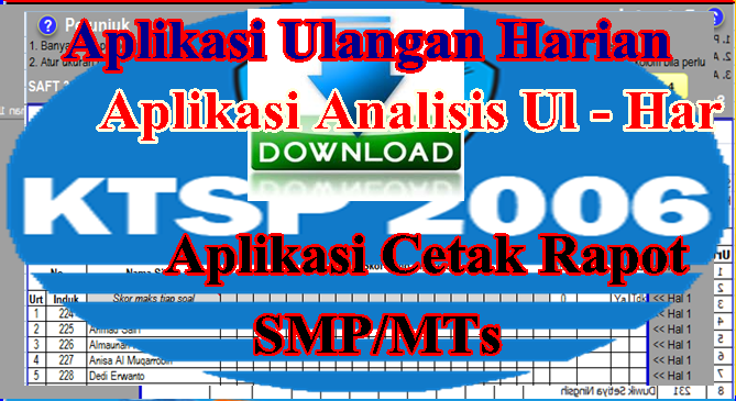 Aplikasi Nilai Harian-Analisis-Raport Smp-Mts Ktsp