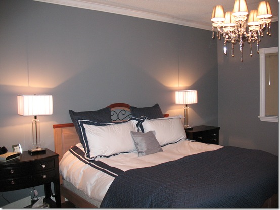grey blue bedding