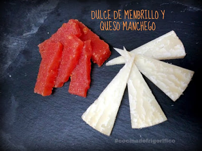 Dulce de membrillo con queso manchego #cocinadefrigorifico