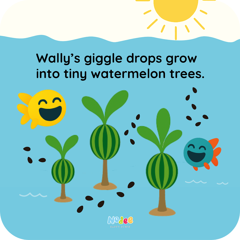 Illustration from Wally the Watermelon Whale, page 8