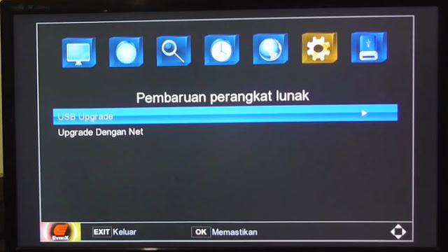 Cara Upgrade Set Top Box Evinix H-1