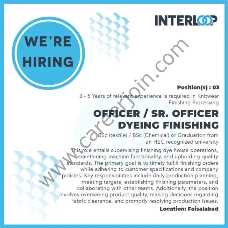 Jobs in Interloop Limited