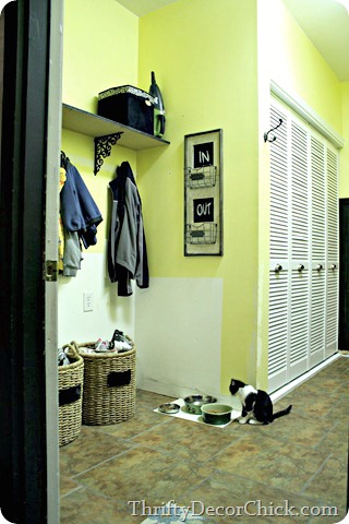 laundry room turned mud room