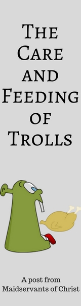 The Care and Feeding of Trolls: A Post from Maidservants of Christ