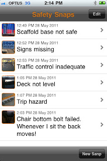 Safety Snaps iPhone App