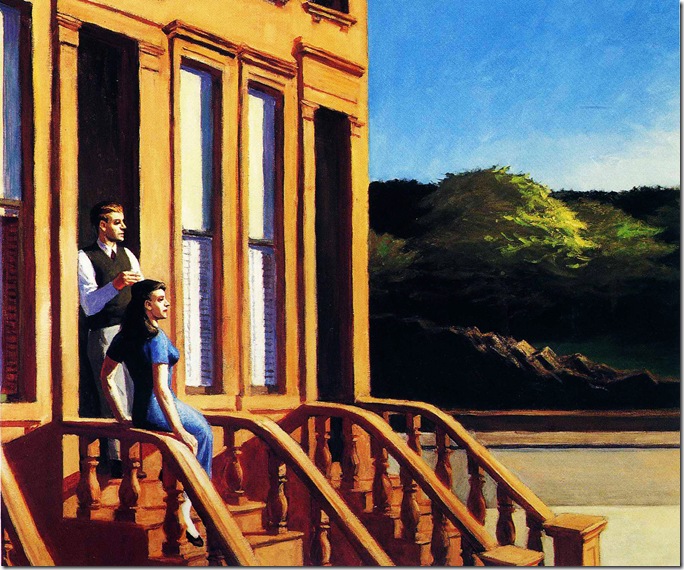 Edward_Hopper_Sunlight_on_Brownstones_1956