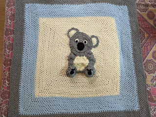 Koala Blanket - free crochet pattern info from Sweet Nothings Crochet