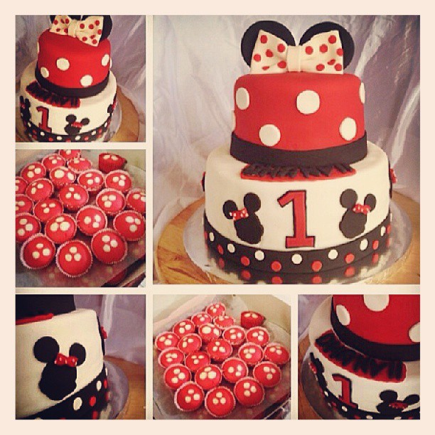 Pandacookiss Minnie Mouse In The House For Dhaanvii 1st Birthday