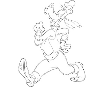 #12 Goofy Coloring Page