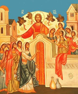 Jesus Christ with ten Virgins Wallpaper