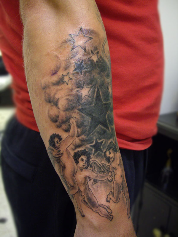 cherubs tattoos. Recent Cover Up Tattoos: