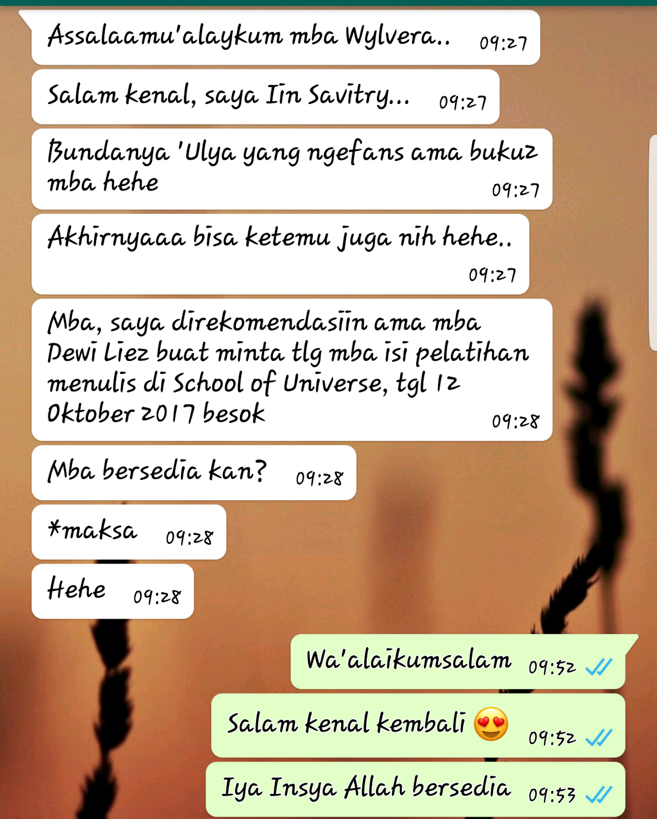 Pelatihan Menulis di School of Universe