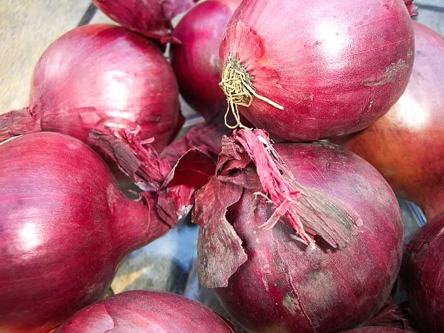 red onions.