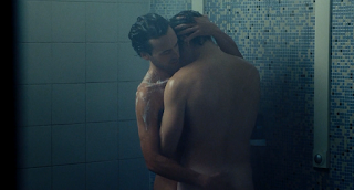 Romain Duris and Raphaël Personnaz naked shower gay scene 2