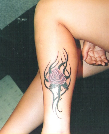 Tattoo on Leg For Girls