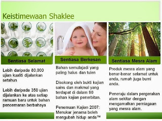 keistimewaan shaklee