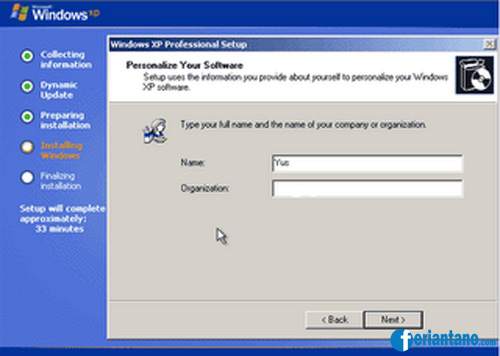 Cara Install Windows XP Lengkap Dengan Gambar - Feriantano.com