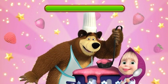 Permainan Masak Masakan Masha and Bear: Cooking Dash