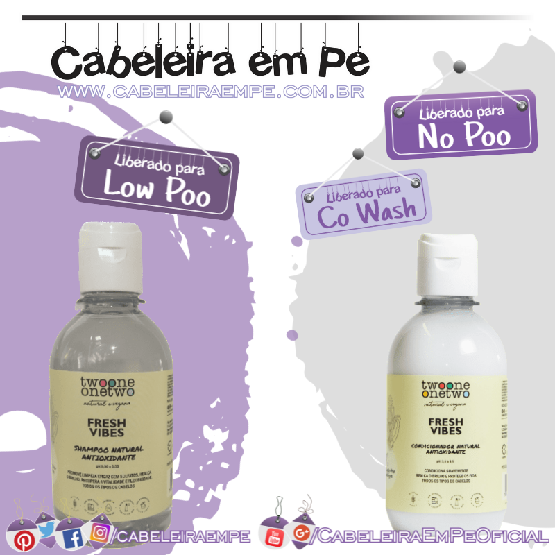 Shampoo e Condicionador Natural Fresh Vibes Abacaxi - Twoone Onetwo