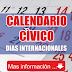 Calendario Cívico - "Días Internacionales"