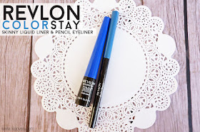 Revlon Colorstay Skinny Liquid Liner & Pencil eyeiner review, blue liquid eye liner, blue eye liner