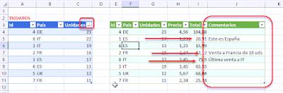 Power Query: Comentarios en resultado Consulta