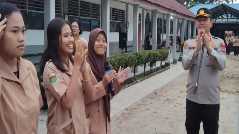 Pesan Kapolres Simalungun Kepada Siswa SMK Negeri 1 Siantar : Hindari Narkoba, Geng Motor, Sampai Medsos