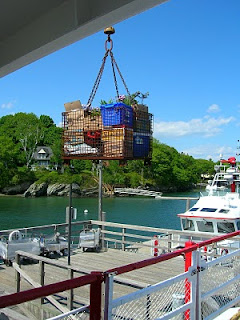 mail deliveries on Little Diamond Island 