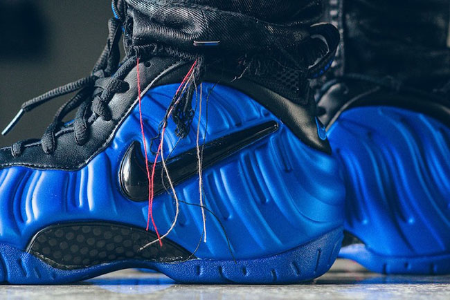 On Feet Look Nike Air Foamposite Pro 'Hyper Cobalt' 624041-403