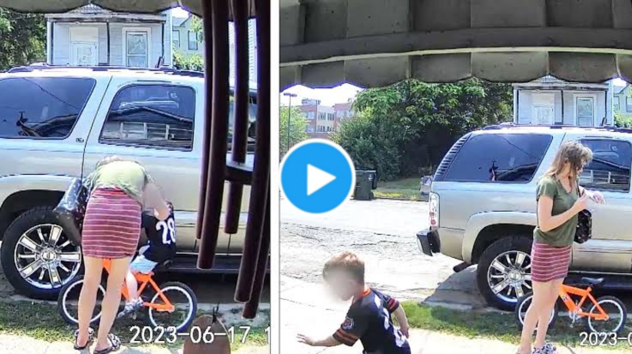 CARLISHA HOOD AND Child VIDEO CCTV Film - 14 YEAR OLD Child Captured