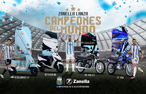 motos Zanella Campeones del Mundo