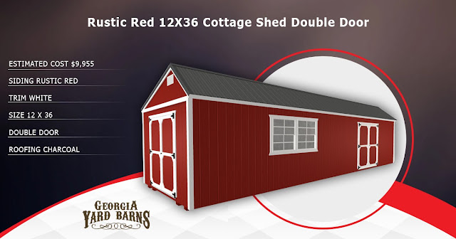 12X36 Cottage Shed