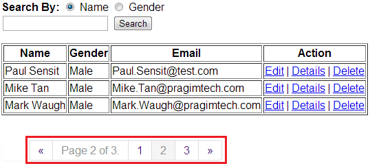 Implement paging in asp.net mvc application